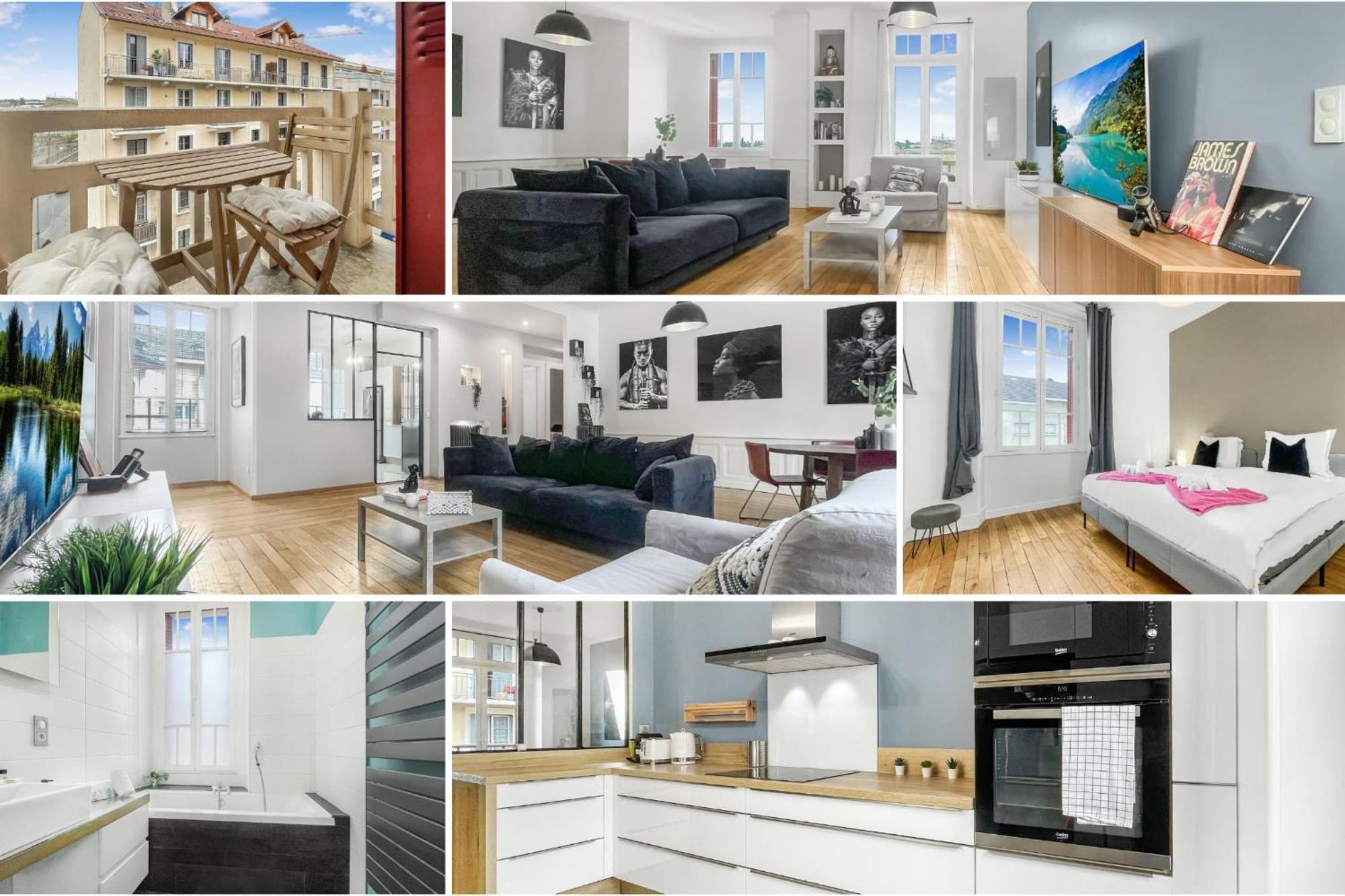Homey Awesome - Proche Gare Et Tram - Centre-Ville - Balcon Prive - Wifi Gratuit Annemasse Extérieur photo